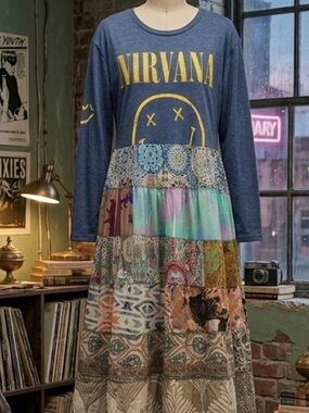 the Morgan Factory Band tee maxi Nirvana